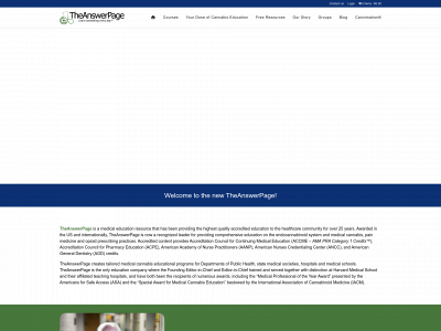 theanswerpage.com snapshot