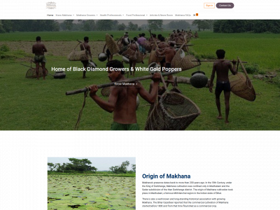 makhana.org snapshot