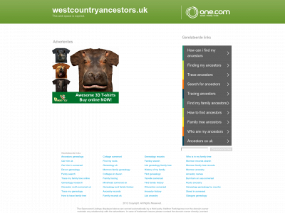 westcountryancestors.uk snapshot