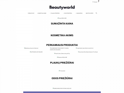 beautyworld.lt snapshot