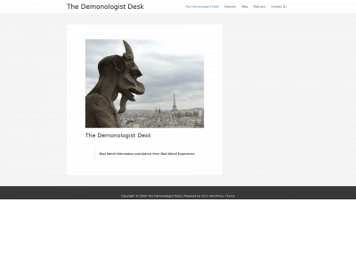 thedemonologistdesk.com snapshot