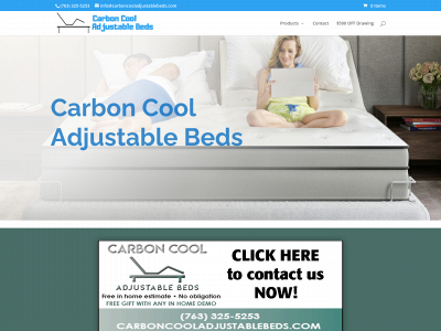 carboncooladjustablebeds.com snapshot