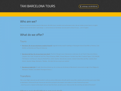 taxibarcelonatours.com snapshot