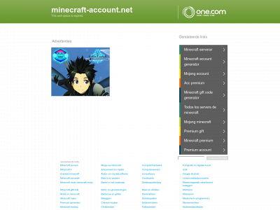minecraft-account.net snapshot