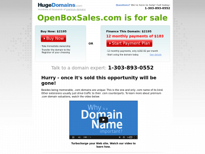 openboxsales.com snapshot