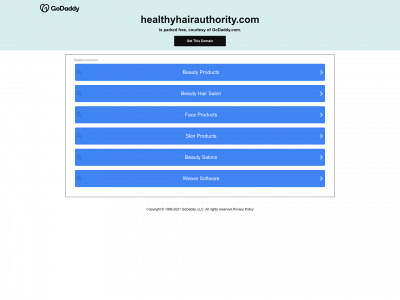 healthyhairauthority.com snapshot