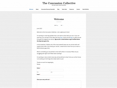 theconcussioncollective.com snapshot