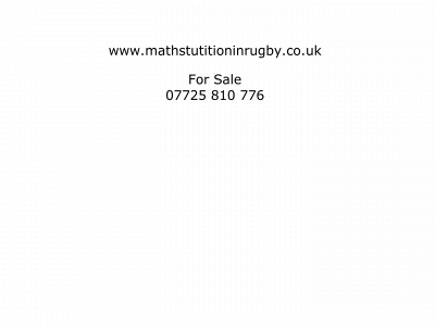 mathstuitioninrugby.co.uk snapshot