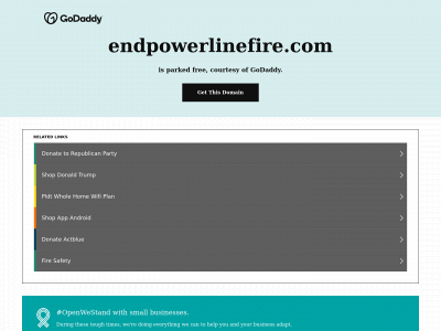 endpowerlinefire.com snapshot