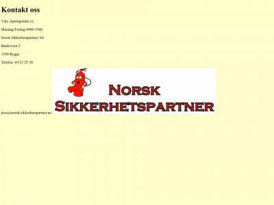 norsk-sikkerhetspartner.no snapshot