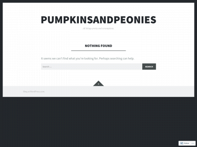 pumpkinsandpeonies.blog snapshot