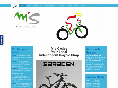 mscycles.co.uk snapshot