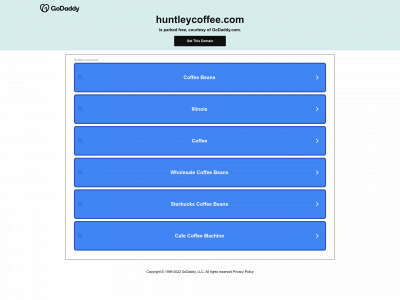 huntleycoffee.com snapshot