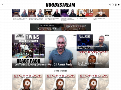 hoodxstream.com snapshot