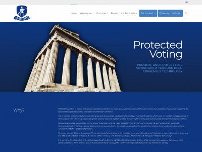 protectedvoting.org snapshot
