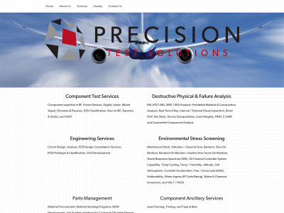precisiontestsolutions.com snapshot