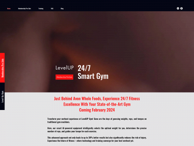www.levelupgym.fitness snapshot