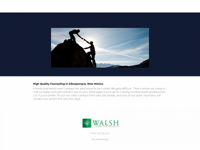 walshcounseling.com snapshot