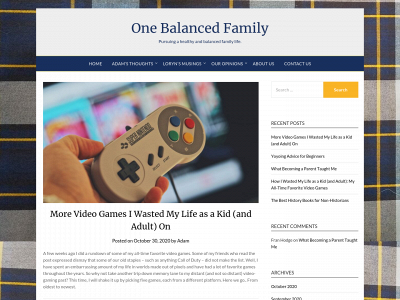 onebalancedfamily.com snapshot