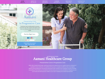 aamanihealthcare.com snapshot