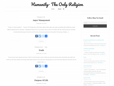 humanitytheonlyreligion.com snapshot