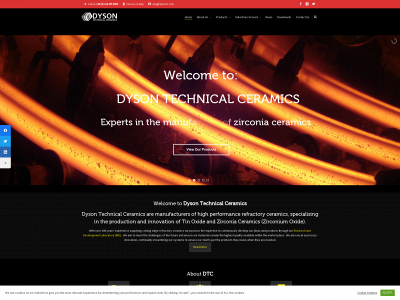 dysontechnicalceramics.com snapshot