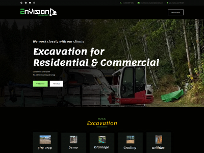 envisionexcavation.com snapshot