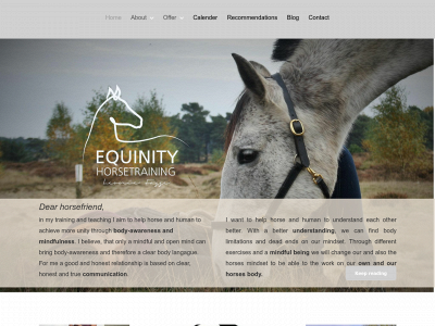 www.equinity-horsetraining.com snapshot