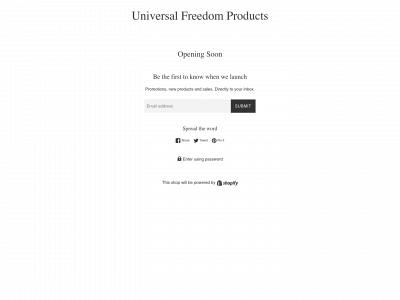 universalfreedomproducts.com snapshot