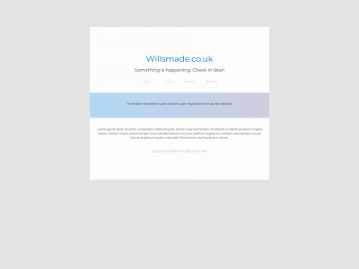 willsmade.co.uk snapshot