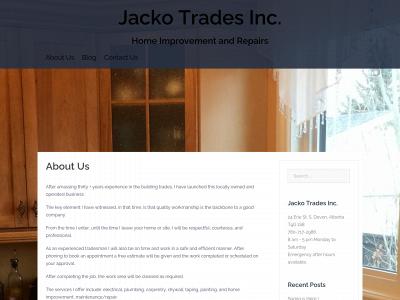 jackotrades.org snapshot