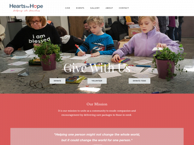 www.hearts-for-hope.com snapshot