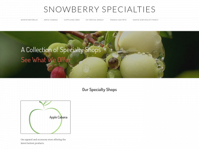 snowberryspecialties.com snapshot