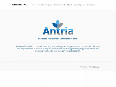 www.antria.org snapshot