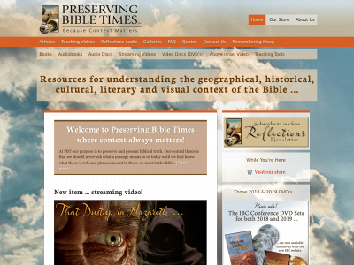 preservingbibletimes.org snapshot