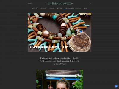www.capriliciousjewellery.com snapshot