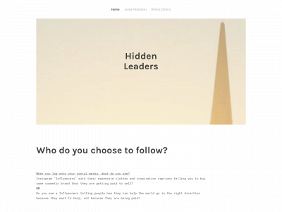 hidden-leaders.weebly.com snapshot