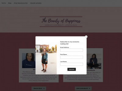 www.thebeautyofhappiness.com snapshot
