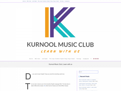 kurnoolmusicclub.com snapshot