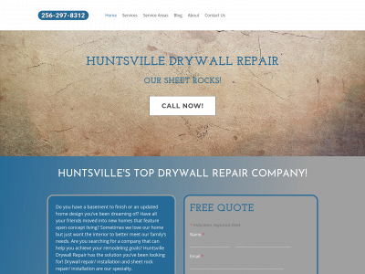 www.huntsvilledrywallrepair.com snapshot