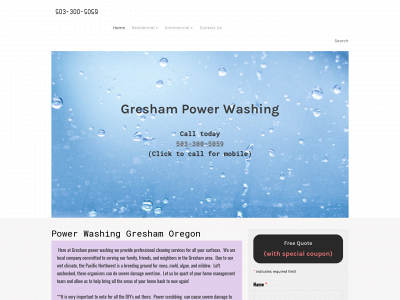 www.greshamorpowerwashing.com snapshot