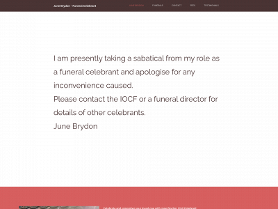 june-brydon-funeral-celebrant.uk snapshot