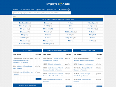 www.employeeadda.com snapshot