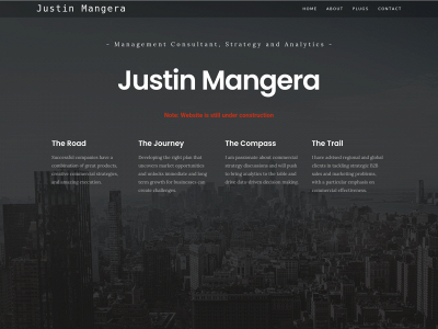 justinmangera.com snapshot