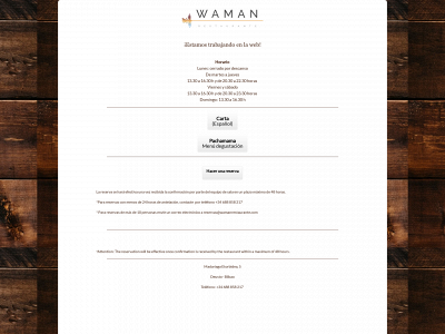 wamanrestaurante.com snapshot