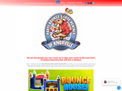 www.partybouncehouserentalsofknoxville.com snapshot
