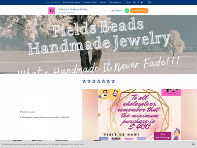 www.fieldsbeadshandmadejewelery.com snapshot