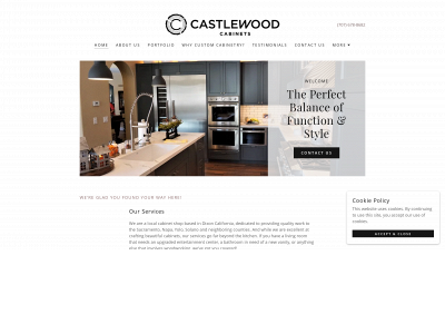 castlewoodcabinets.com snapshot