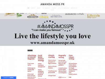 www.amandamosspr.uk snapshot