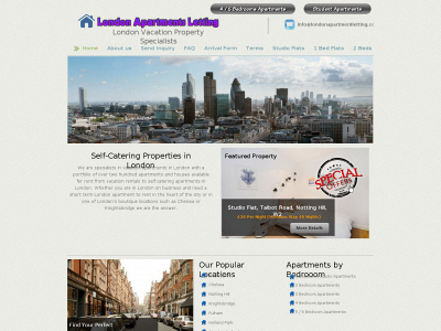 londonapartmentletting.co.uk snapshot